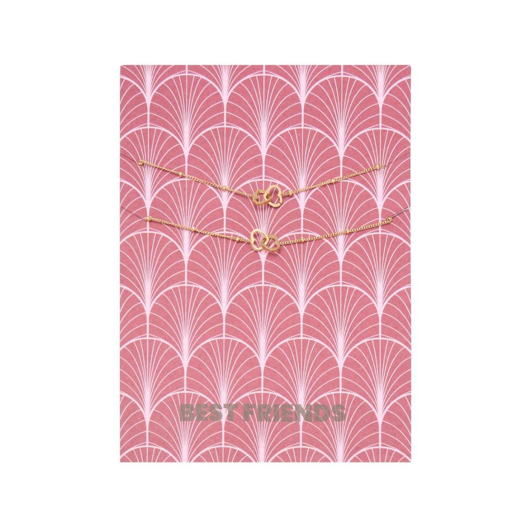 Vriendschapsarmbandjes met hartjes | Set van 2 | Friendship Falicia