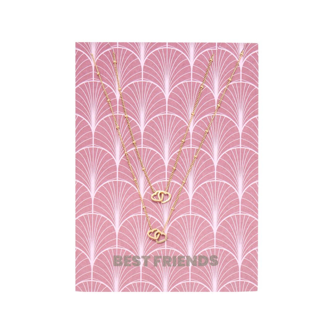 Vriendschapsketting met hartjes | Set van 2 | Friendship Falicia