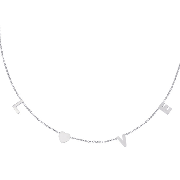 Love ketting zilver | Frances Falicia