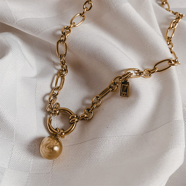 Bedelketting met bolletje | Brievenbuscadeau | Friendship Falicia